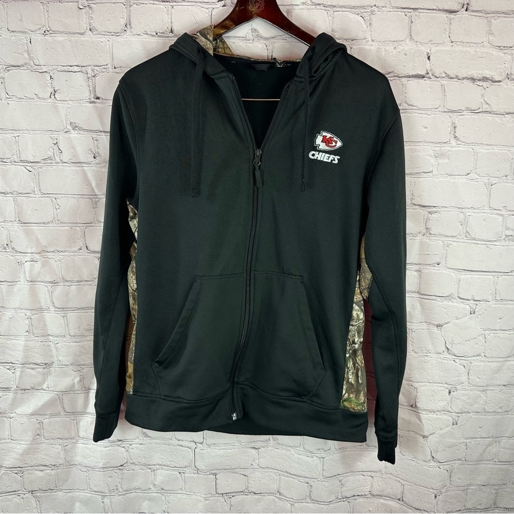 Dunbrooke Black Full-Zip Hoodie mens M NFL football kansas city chiefs